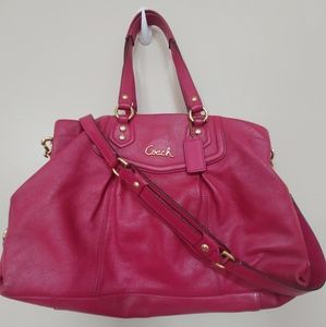 Coach Pink Leather Bag